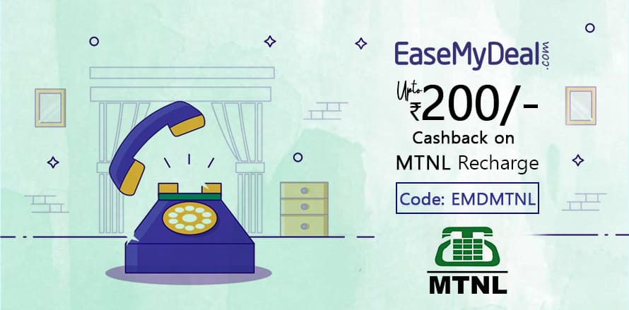 Easemydeal mtnl prepaid Mobile Recharge offer